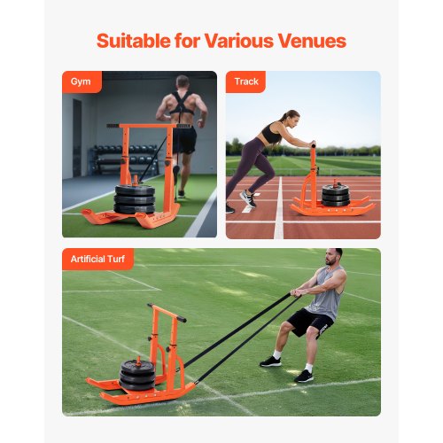 Weight Sled Steel Power Sled Fitness Training Sleds for Athletic Exercise