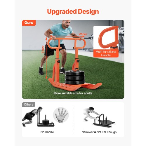 Weight Sled Steel Power Sled Fitness Training Sleds for Athletic Exercise 1