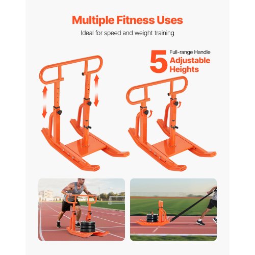 Weight Sled Steel Power Sled Fitness Training Sleds for Athletic Exercise 1