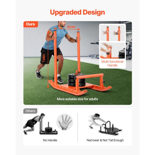 Weight Sled Steel Power Sled Fitness Strength Training Sleds for Athletic