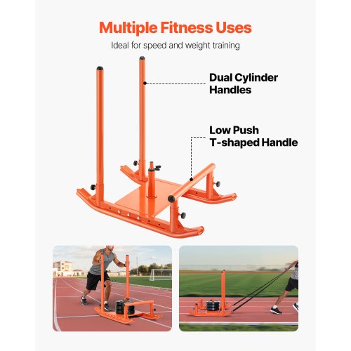 Weight Sled Steel Power Sled Fitness Strength Training Sleds for Athletic