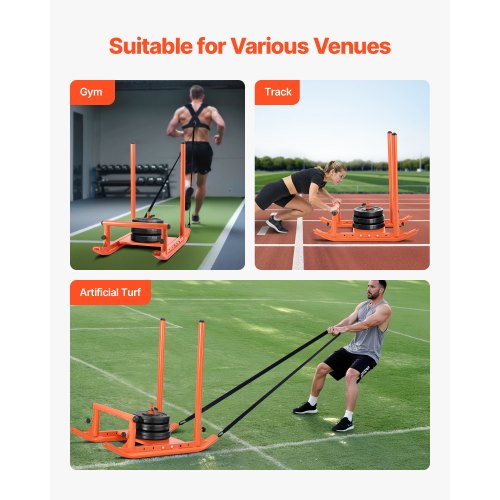 Weight Sled Steel Power Sled Fitness Strength Training Sleds for Athletic