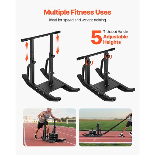 Weight Sled Steel Power Sled Fitness Training Sleds for Athletic Exercise 2