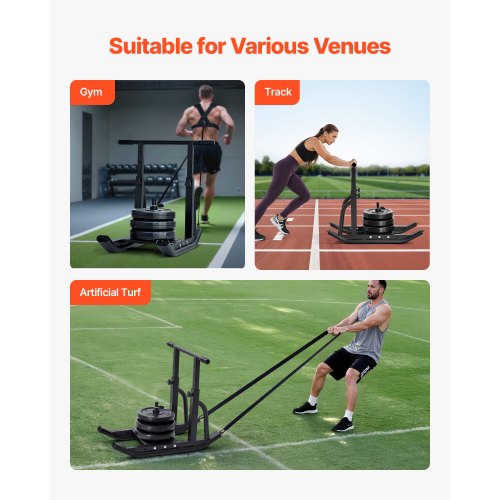 Weight Sled Steel Power Sled Fitness Training Sleds for Athletic Exercise 2