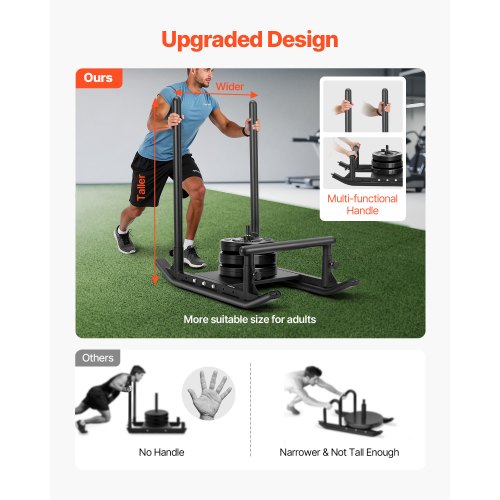 Weight Sled Steel Power Sled Fitness Strength Training Sleds for Athletic 1