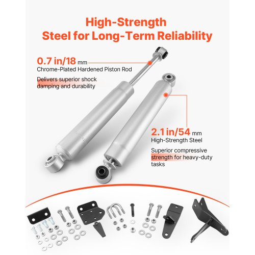 Dual Steering Stabilizer for 20032012 Dodge Ram 25003500 4WD Dual