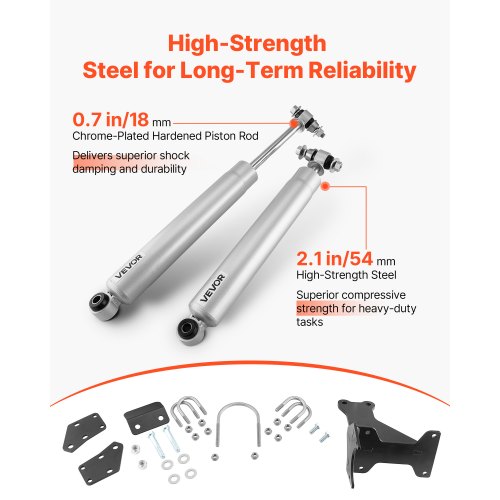 Dual Steering Stabilizer for 20052024 Ford F250F350 Super Duty 4WD