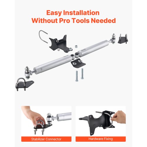 Dual Steering Stabilizer for 20052024 Ford F250F350 Super Duty 4WD