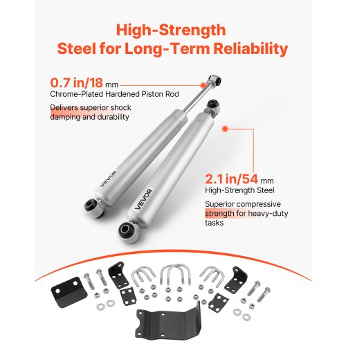 Dual Steering Stabilizer for 20072018 Jeep Wrangler JK Dual Steering