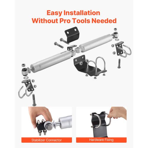 Dual Steering Stabilizer for 20072018 Jeep Wrangler JK Dual Steering