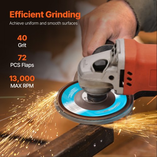 Flap Discs 40 Grit 412 x 78 Flap Discs for Angle Grinder Type 29