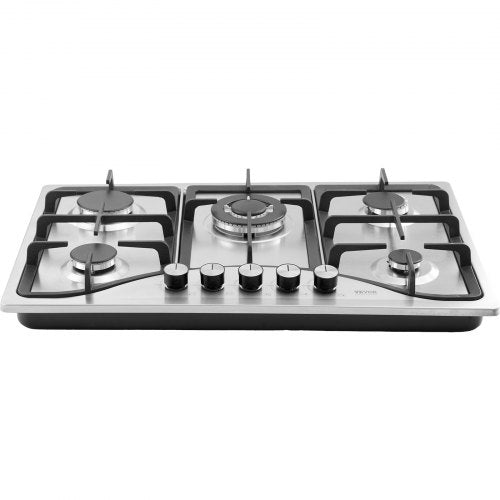 30inch Gas Cooktop 5 Burners Builtin Gas Stove Top Max 12250BTU NGLPG
