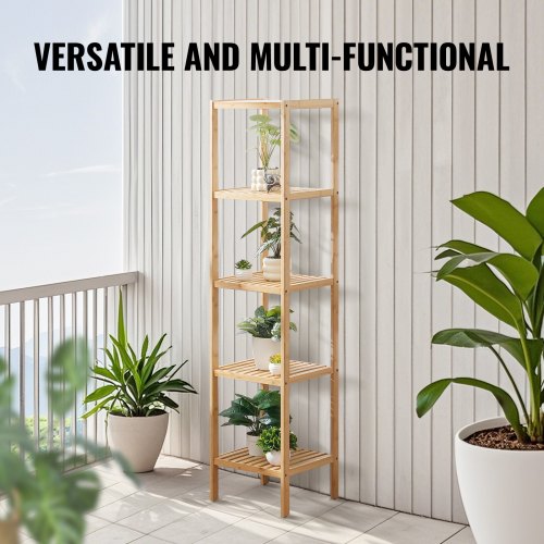 5Tier Bathroom Standing Shelf Narrow Shelving Unit Display Storage Rack