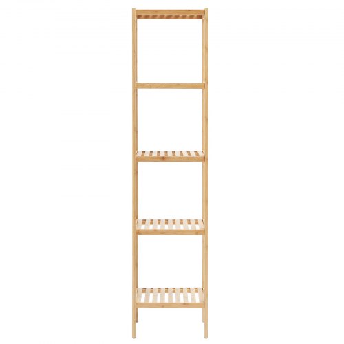 5Tier Bathroom Standing Shelf Narrow Shelving Unit Display Storage Rack