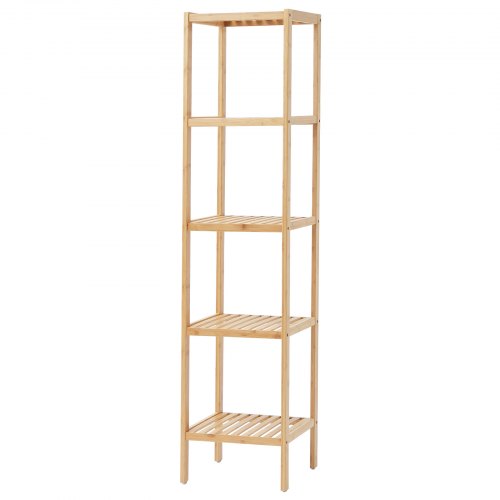 5Tier Bathroom Standing Shelf Narrow Shelving Unit Display Storage Rack