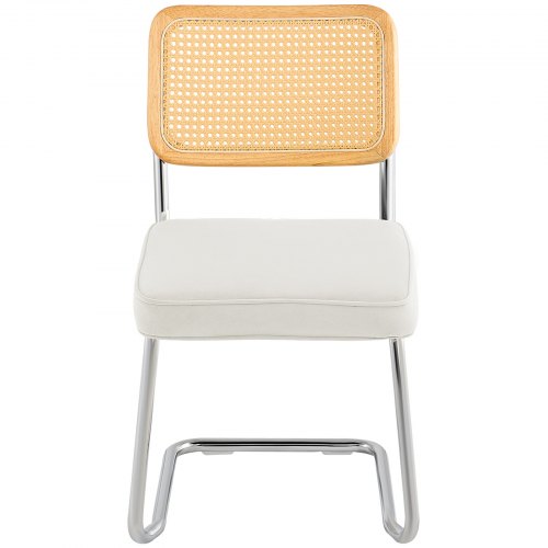 Rattan Dining Chairs Set of 2 Mid Century Modern Dining Chair Upholstered