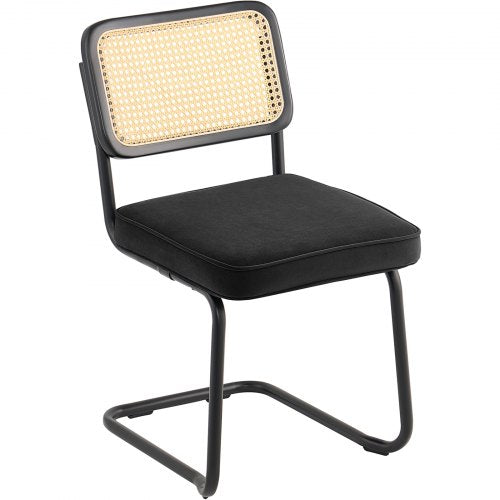 Rattan Dining Chairs Set of 2 Mid Century Modern Dining Chair Upholstered