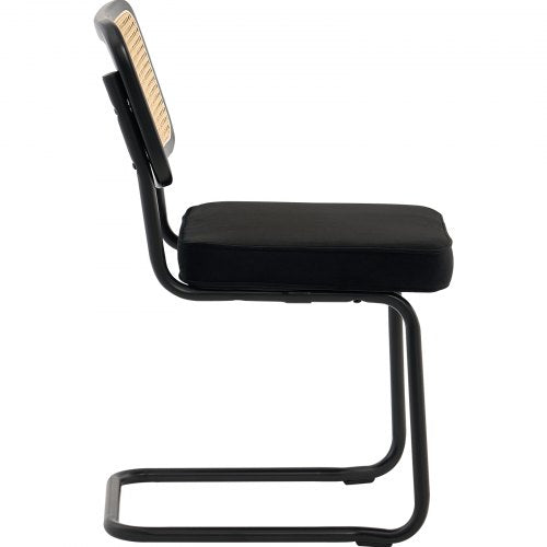 Rattan Dining Chairs Set of 2 Mid Century Modern Dining Chair Upholstered