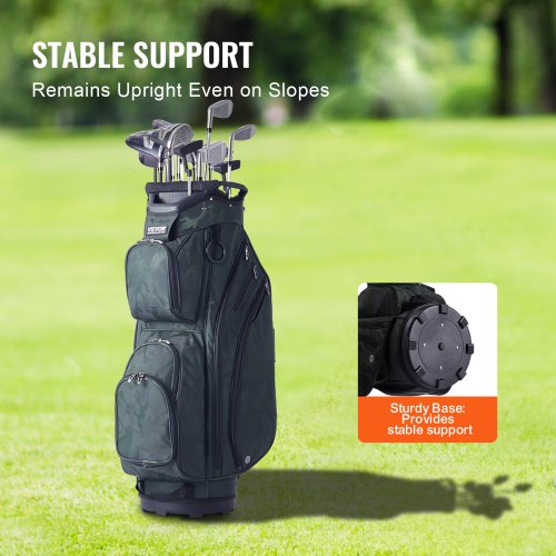 Golf Cart Bag with 14 Way Organizer Divider Top 36 11 Pockets Premium