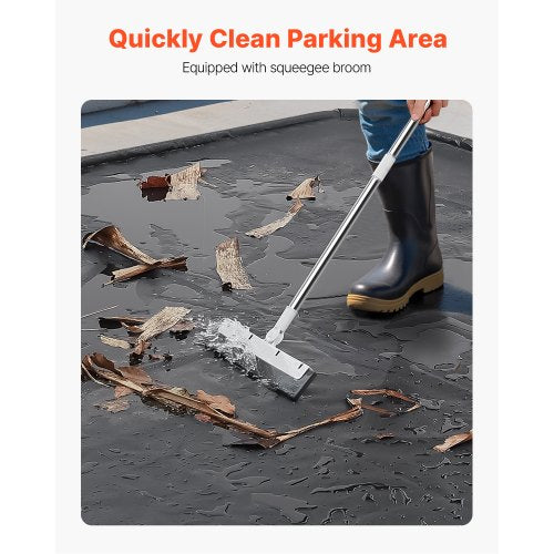 Containment Mat 7 ft 9 in x 16 ft NonSlip PVC Garage Floor Mat with a Cleaning