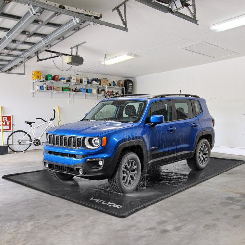 Containment Mat 7 ft 9 in x 16 ft NonSlip PVC Garage Floor Mat with a Cleaning