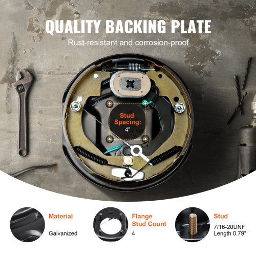 Trailer Hub Drum Kits 5 on 45 BC with 10 x 214 Electric Brakes