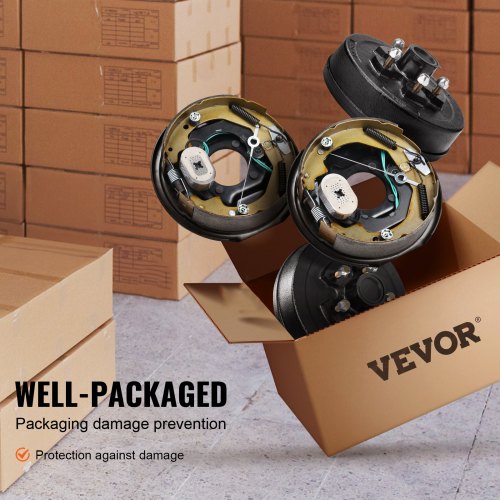 Trailer Hub Drum Kits 5 on 45 BC with 10 x 214 Electric Brakes
