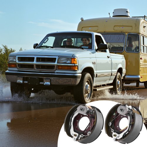 Electric Trailer Brake Kit 1225 x 3375 Inch 1 Pair SelfAdjusting