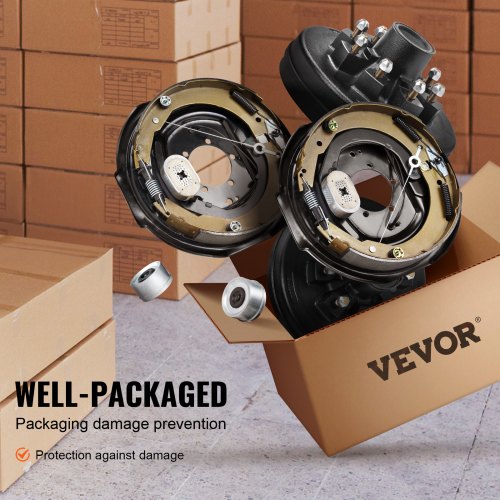 Trailer Hub Drum Kits 8 on 65 BC with 12 x 2 Electric Brakes
