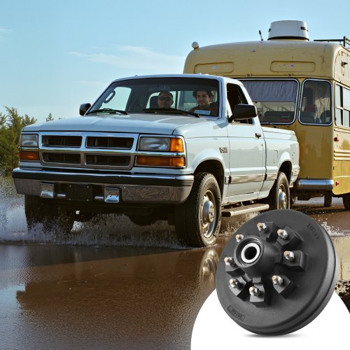 Electric Trailer Brake Drum 1 Pack 8Hole on 4Inch Bolt Circle Brake Drum