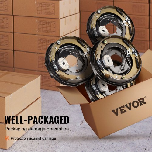 Electric Trailer Brake Assembly 12 x 2 2 Pairs SelfAdjusting Electric