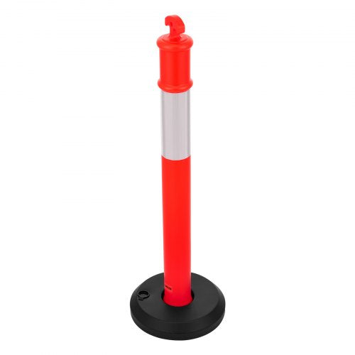 2 Pack Traffic Delineator Posts 48 inches Traffic Safety Cones with Fillable