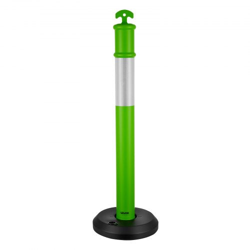 3 Pack Traffic Delineator Posts 48 inches Traffic Safety Cones with Fillable 1