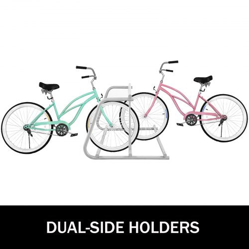 10 Holders Floor Bike Rack 59 Length AllSteel Grid Bike Rack 10Bike
