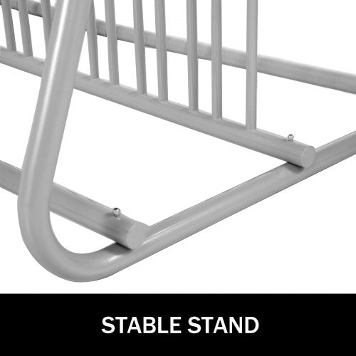 10 Holders Floor Bike Rack 59 Length AllSteel Grid Bike Rack 10Bike