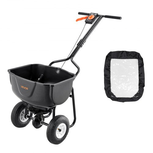 Broadcast Spreader 60LBS Capacity WalkBehind Push Spreader9.8 ft