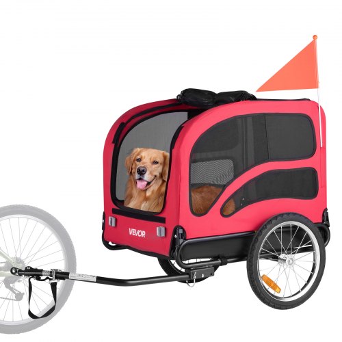 Dog Bike Trailer Supports up to 100 lbs Pet Cart Bicycle Carrier for Small