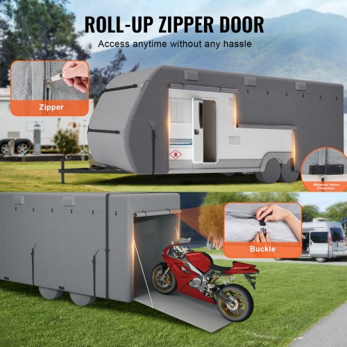 Trailer Travel RV Cover 2427 ft Class A Camper Cover NonWoven Fabric