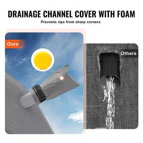 Travel Trailer Cover 2224 ft RV Cover 4Layer NonWoven Fabric Camper