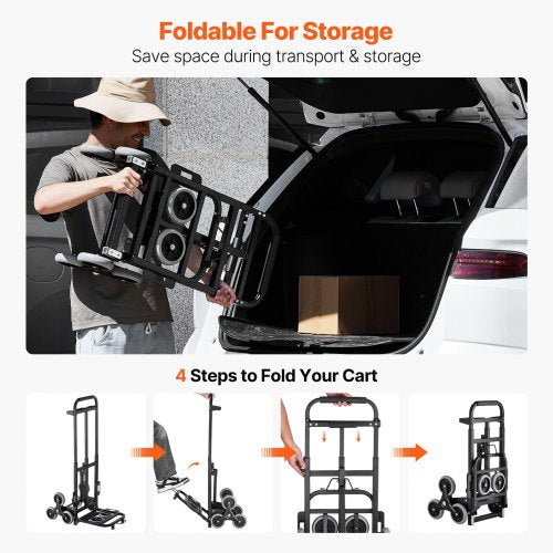 Stair Climbing Cart 460 lbs Capacity Stair Climber Hand Truck and Dolly