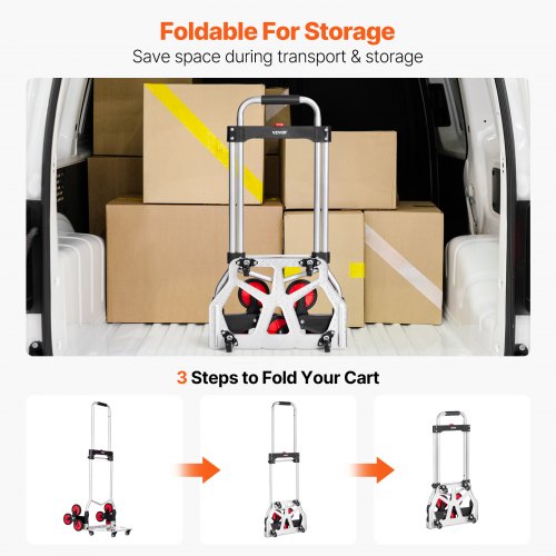 Stair Climbing Cart 260 lbs Capacity Stair Climber Hand Truck and Dolly