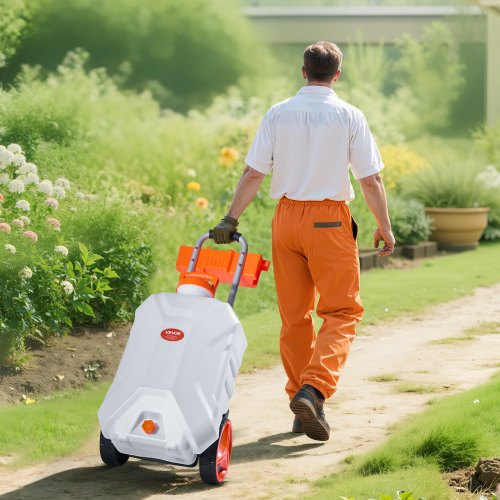 BatteryPowered Sprayer with Wheeled Cart 10 Gallons Electric Weed Sprayer