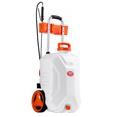 BatteryPowered Sprayer with Wheeled Cart 10 Gallons Electric Weed Sprayer