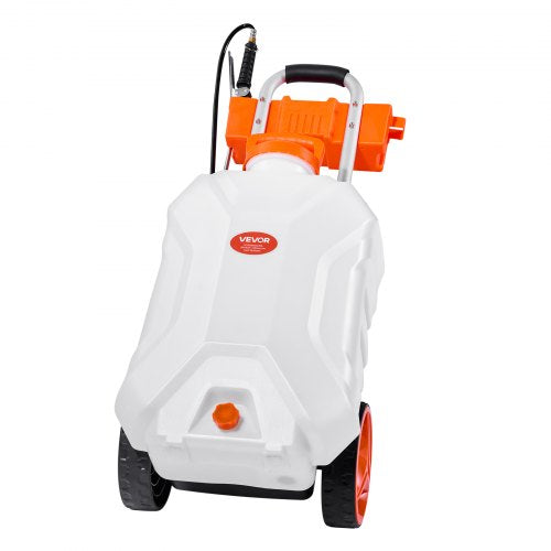 BatteryPowered Sprayer with Wheeled Cart 10 Gallons Electric Weed Sprayer