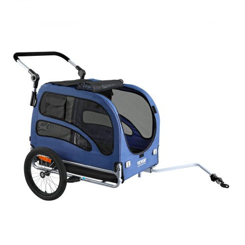 Dog Bike Trailer Supports up to 100 lbs 2in1 Pet Stroller Cart Bicycle