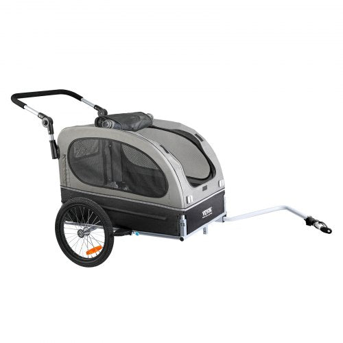 Dog Bike Trailer Supports up to 88 lbs 2in1 Pet Stroller Cart Bicycle