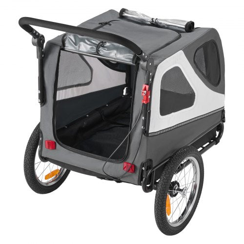 Dog Bike Trailer Supports up to 100 lbs 2in1 Pet Stroller Cart Bicycle