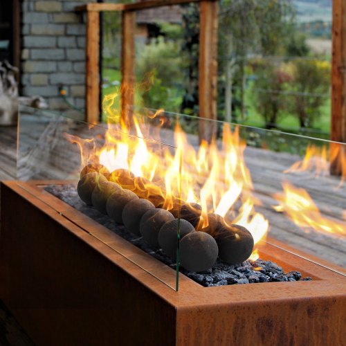Ceramic Fire Balls 3 Inch 15 Pcs Round Fire Stones Reusable Lava Rocks