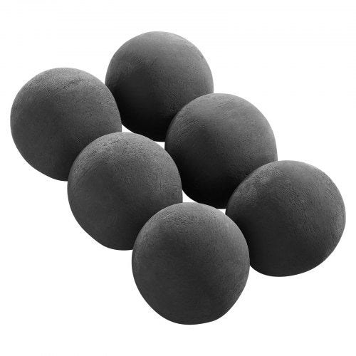 Ceramic Fire Balls 5 Inch 6 Pcs Round Fire Stones Reusable Lava Rocks
