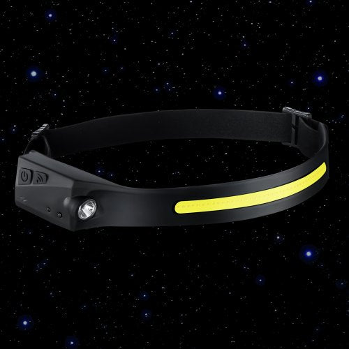 2PCS Rechargeable Headlamp 350 lumens 230° Wide Beam 6 Lighting Modes IPX4